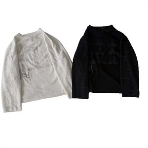 T-shirt à manches longues unisexe pour homme, blanc uni, baseball, course à pied, rayé, manches longues - Product Image 3