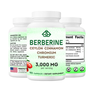 Berberina Orgánica OEM, Canela de Ceilán, Cromo y Cúrcuma 3000mg, Mejora la Inmunidad y la Salud del Corazón, 90 Cápsulas para Adultos - Product Image 2