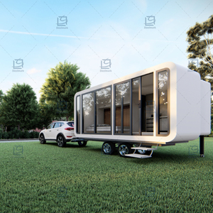 Petite maison moderne simple maison <span class=keywords><strong>remorque</strong></span> sur roues avec maison <span class=keywords><strong>remorque</strong></span> - Product Image 2