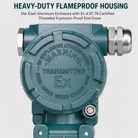 Transmetteur de pression antidéflagrant en acier inoxydable 2088 IP65 intelligent à silicium diffusé pour applications aquatiques/hydrauliques, personnalisable OEM