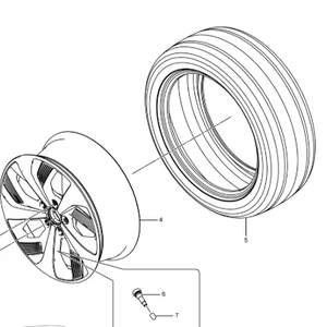 جنوط سيارات مصنعة من سبائك الألومنيوم لسيارات بي واي دي كين هان يوان سونغ بلس إي في برو أب سيل دولفين سيجال، قطع غيار مقاس 18 19 20 21 بوصة - Product Image 2