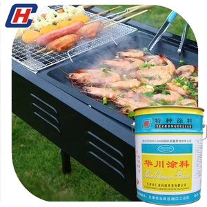 600 gradi Silicio Organico Asciugatura Ad Aria Ad Alta Temperatura <span class=keywords><strong>Resistente</strong></span> <span class=keywords><strong>Al</strong></span> <span class=keywords><strong>Calore</strong></span> <span class=keywords><strong>Vernice</strong></span> Per BARBECUE Griglia di Colore Nero - Product Image 1