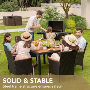 Đồ Nội Thất Sân Vườn Ngoài Trời Bàn Và Ghế Đặt Không Thấm Nước Mặt Trời Bằng Chứng Mây Bàn Và Ghế Cho Nhà Vườn - Product Image 6