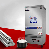 Vapeur à vapeur de riz de gaz électrique industriel commercial d'acier inoxydable