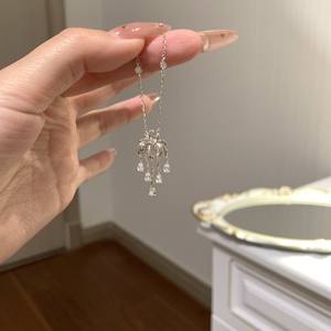 Pendentif Wenchi Romantique Univers Aérosolien sur Collier en Argent Pur S925 avec Perle Fraîche et Chaîne Ras du Cou en Or Rose pour Femme - Product Image 1