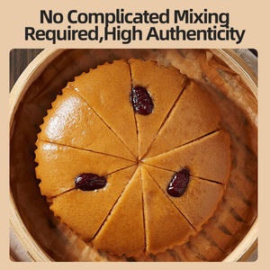 แป้งสำเร็จรูปเค้กมาเลย์นึ่งน้ำตาลทรายแดง เค้กสปันจ์แบบกวางตุ้ง สำหรับอาหารเช้า ขนมอบ บรรจุถุง 200 กรัม - Product Image 5