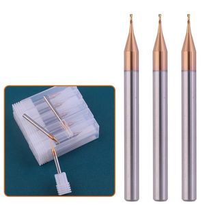 Fraises à fraiser en carbure micro pour machine-outil CNC, 0,2 0,3 0,4 0,5 0,6 0,7 0,8 0,9 mm, <span class=keywords><strong>mini</strong></span> fraises à bout sphérique de petit diamètre, jeu de fraises - Product Image 2
