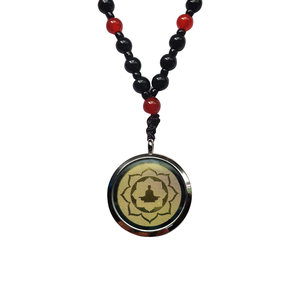 Pendentif Énergétique <span class=keywords><strong>Quantique</strong></span> ECAMAZ, Collier en Obsidienne Noire Perlé, Pendentif de Guérison Énergétique aux Ions Négatifs pour Hommes et Femmes - Product Image 1