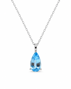 Joyería UM, Plata 925, Chapado en Oro de 18K, Zirconia Cultivada, Colgante de Compromiso para Uso Diario, Bodas, Fiestas, Aniversarios - Product Image 1
