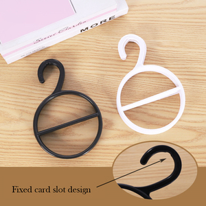 Crochet rond en plastique organisateur cintre pour écharpe ceinture Hijab et <span class=keywords><strong>porte</strong></span>-cravate affichage de stockage pour garde-robe centre commercial - Product Image 3