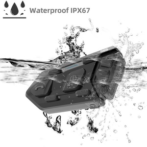 Tai Nghe Mũ Bảo Hiểm R6s, Bộ Đàm Xe Máy, Tai Nghe Điện Thoại Nội Bộ <span class=keywords><strong>Bluetooth</strong></span> 6 Người Lái Có Hệ Thống Liên Lạc Mũ Bảo Hiểm 1200 Mét - Product Image 3