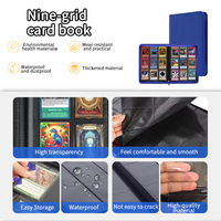 Classeur et album de collection Kaplo personnalisé à 9 pochettes en cuir PU avec fermeture éclair pour cartes MTG Magic et jeux de société