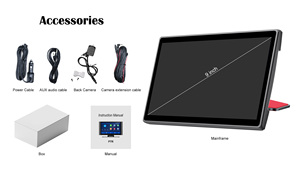 Schermo Auto Portatile da 9 Pollici con Navigazione Rotante, Carplay Wireless, Android Auto, Funzione FM e Registrazione Video - Product Image 2