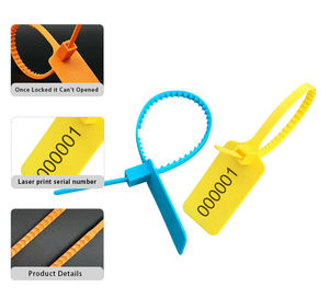 Étiquettes anti-effraction de 300 mm, scellés en plastique anti-remplacement pour vêtements et chaussures, boucles de sécurité pour la garantie de retour - Product Image 5