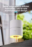 Diffuseur d'arômes ultrasonique silencieux 260 ml pour lampe de bureau, humidificateur avec minuterie et lumière froide/chaude pour usage domestique et commercial (vente en gros)