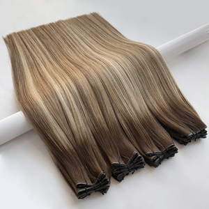 Extension per <span class=keywords><strong>Capelli</strong></span> <span class=keywords><strong>Veri</strong></span> con Tecnologia Avanzata per Volume Maggiore, Stile Balayage, Trama Resistente, Genius Weft - Product Image 5