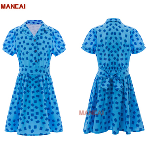 Film di carnevale di Halloween Roald DahlS <span class=keywords><strong>Matilda</strong></span> il Costume Cosplay musicale le ragazze vestono per bambini abiti blu uniforme stampata Halloween - Product Image 1