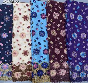 Nouveau style de tissu en dentelle africaine, voile <span class=keywords><strong>suisse</strong></span> 100% coton, dentelle <span class=keywords><strong>suisse</strong></span> en <span class=keywords><strong>Suisse</strong></span>, dentelle sèche 2026, matière pour vêtements - Product Image 2