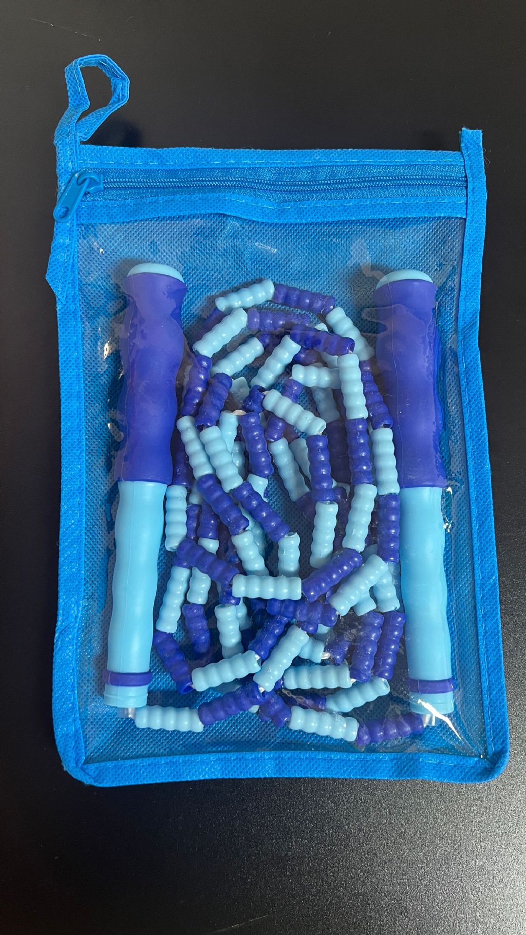 Vecchia borsa portaoggetti in bambù [blu].