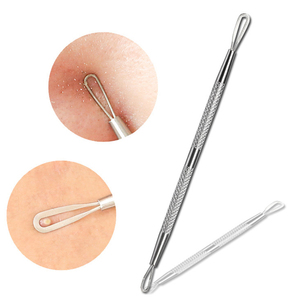 Профессиональный набор для удаления черных точек ODM 5 в 1 из нержавеющей стали: иглы для прыщей и акне, пинцет для белых и черных комедонов, экстрактор для удаления комедонов - Product Image 2