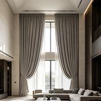 Rideaux modernes en chenille sur mesure pour hôtel, théâtre, villa – ODM/OEM – Rideaux de luxe épais en velours cristal à plis froncés et plis ondulés