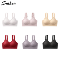 Nouveau soutien-gorge confortable grande taille push-up à couvrance totale pour femme, avec soutien doux, dos en U, sans couture et invisible