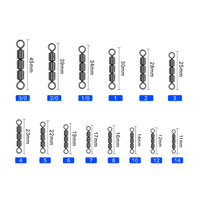 TOPIND Haute Vitesse 3 Barel Swivel 5 Barel Swivel Fishing Gear Swivels