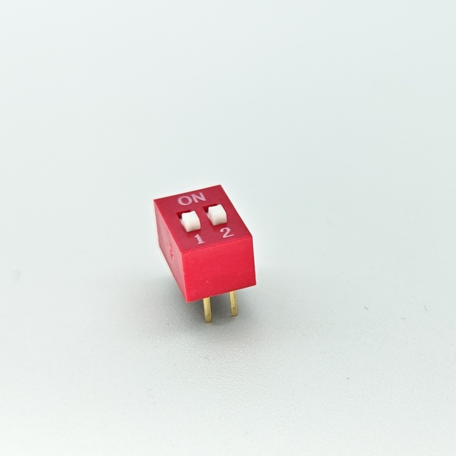 DIP Toggle Switch DS-02P SPST IP14 50V DC Gold Plated Contacts High Temp Housing Industrial Switch