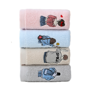 <span class=keywords><strong>Asciugamani</strong></span> all'ingrosso per il viso in cotone ricamato da ragazzo e da ragazza morbidi e assorbenti per la pulizia del viso per bambini - Product Image 1