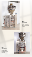 Automatische VFFS-verpakkingsmachine met multihead weegsysteem voor gedroogd fruit, diepvriesbessen en noten