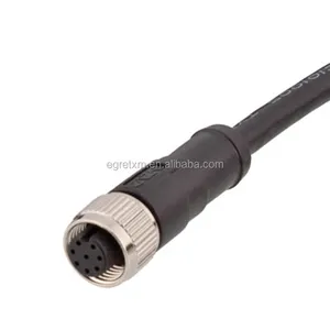 Dompelbare Ip68 Draad 3/4/5/8 Pin Cirkelvormige Dome M12 Connector Elektrisch