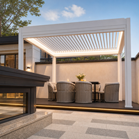 Pergola motorisée extérieure imperméable avec auvent pour véranda