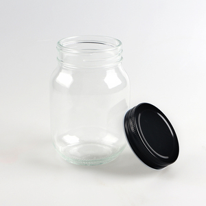 Pot de conservation en <span class=keywords><strong>verre</strong></span> premium, hermétique, pour cuisine et garde-manger, 500 ml, transparent, pour haricots, épices, noix - Product Image 5