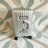 Vente directe d'usine, valise de voyage universelle légère et imperméable en alliage d'aluminium de 20 pouces, de luxe, avec roulettes, vente en gros