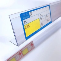 Support de présentation en plastique pour supermarché, support de présentoir, séparateur d'étagère pour tabac, poussoirs, support de signalétique pour panneau perforé