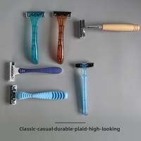 Rasoir jetable de voyage pratique en acier inoxydable plastique pour hôtels maisons d'hôtes fabricant de gros commerce extérieur