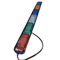 Nouvelles feux latéraux de camion à large plage de tension 12V, clignotants stroboscopiques à cinq couleurs, 48 LED, étanches IP68 pour moto