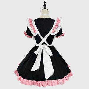 Kuromi Cute Maid Costume Plus Size Anime Cosplay Dress Spring 2024 Polyester Material Game Role Playing Outfit - Product Image 3