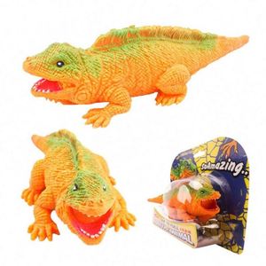Juguetes Sensoriales de Dinosaurio Lagarto: Anillos, Cubos Giratorios y Juguetes Blandos de PU y Silicona para Apretar, Premios para Cofres del Tesoro Infantiles - Product Image 2