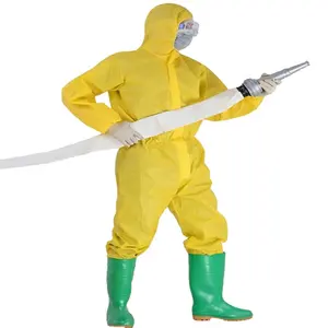 Factory PP+PE Coveralls Dustproof Workwear Waterproof Chemical Resistant Clothing