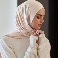 Voile en jersey de coton 180 g/m² de haute qualité, le plus vendu, confortable, respirant, doux, luxueux, uni, pour femme musulmane