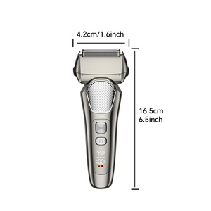 Afeitadora USB Exclusiva para Uso Doméstico y Hotelero con Tres Cuchillas Recíprocas, Función de Lavado y Afeitado de Patillas - Product Image 3