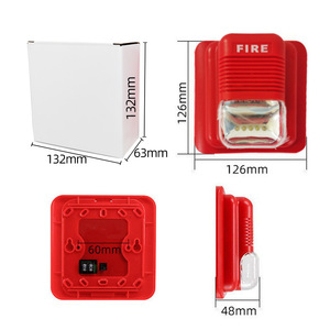 <span class=keywords><strong>Alarme</strong></span> <span class=keywords><strong>incendie</strong></span> LED lumière clignotante sirène stroboscopique 12V/24V système d'<span class=keywords><strong>alarme</strong></span> <span class=keywords><strong>sonore</strong></span> et lumineux - Product Image 3