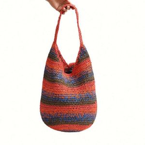 Nouvel Arrivage Été 2025 – Sac Fourre-Tout Grande Capacité Tendance en Paille pour l'Épaule - Product Image 5