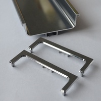 Profil de poignée de porte de placard en aluminium de type C et L horizontal