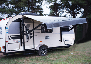 Auvent de caravane extérieur rétractable modulaire latéral de style américain, durable, en aluminium, imperméable, pour camping-car, caravane - Product Image 3