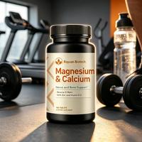 Comprimés de calcium, magnésium, zinc et vitamines sans OGM, sans gluten et sans sucre pour le soutien des nerfs et des os