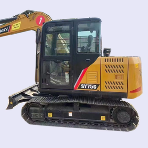 Chine Excavatrice Sany d'occasion originale 75c Mini excavatrice 7 tonnes pelleteuse sur chenilles d'occasion à vendre - Product Image 1