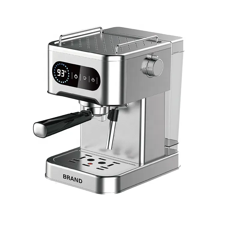 15 ~ 20Bar tam paslanmaz çelik gövde profesyonel köpük cappuccino cafe kahve makinesi