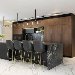 Pannello porta laccato a forma di L personalizzato Set armadio da cucina - Product Image 2